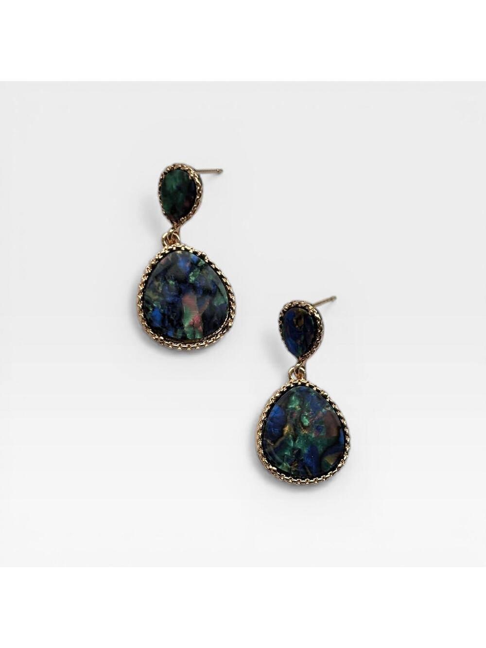 Water Droplets Gem Earrings